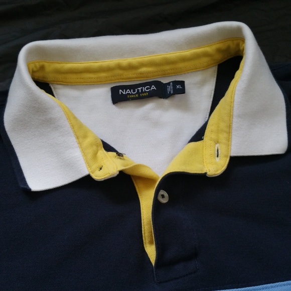 Nautica Color Block Polo Shirt - Picture 4 of 8